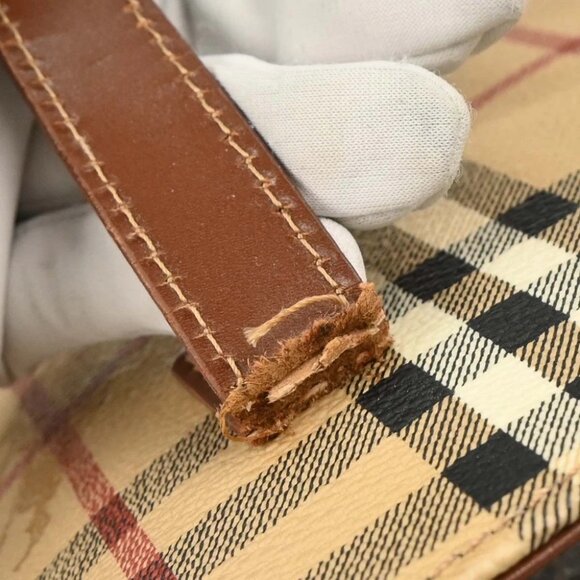 Burberry Beige House Check Handbag - Picture 6 of 10